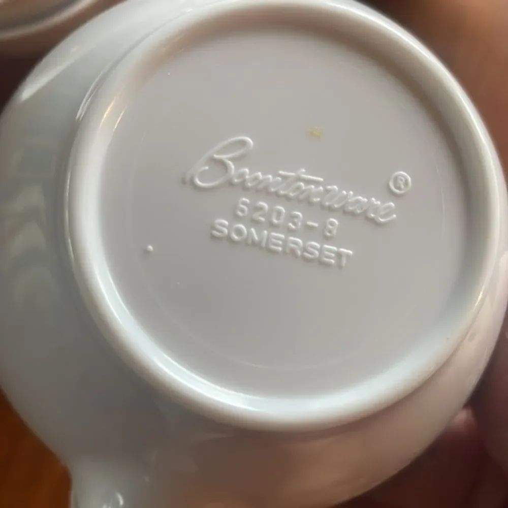 White Boontonware Cups Set of 6 - Picture 5 of 6